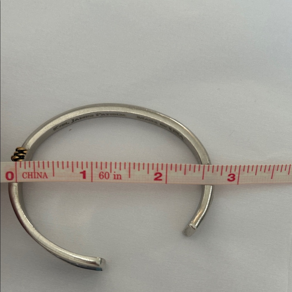 Kiel James Patrick Silver and Blue Oar Anchor Bracelet - Picture 8 of 9